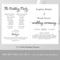 Wedding Program Fan