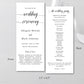 Wedding Ceremony Program