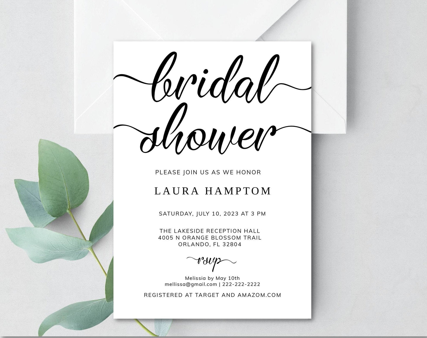 Printable Bridal Shower Invitation