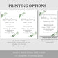 Eucalyptus Wedding Invitation Template