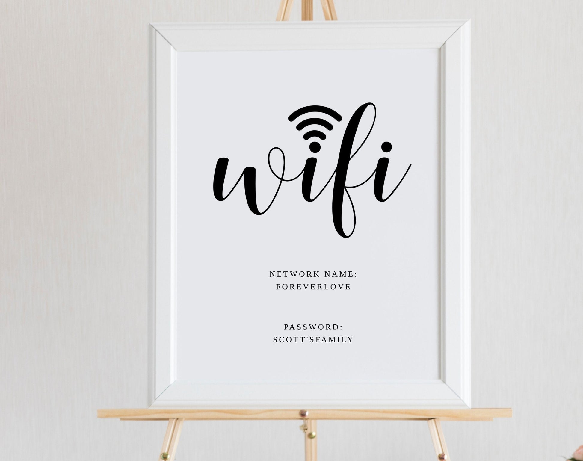 WIFI Password Be Our Guest Sign - Digital Doc Inc