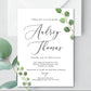 Bridal Shower Invitation with Eucalyptus