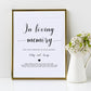 In Loving Memory Sign Template - Digital Doc Inc