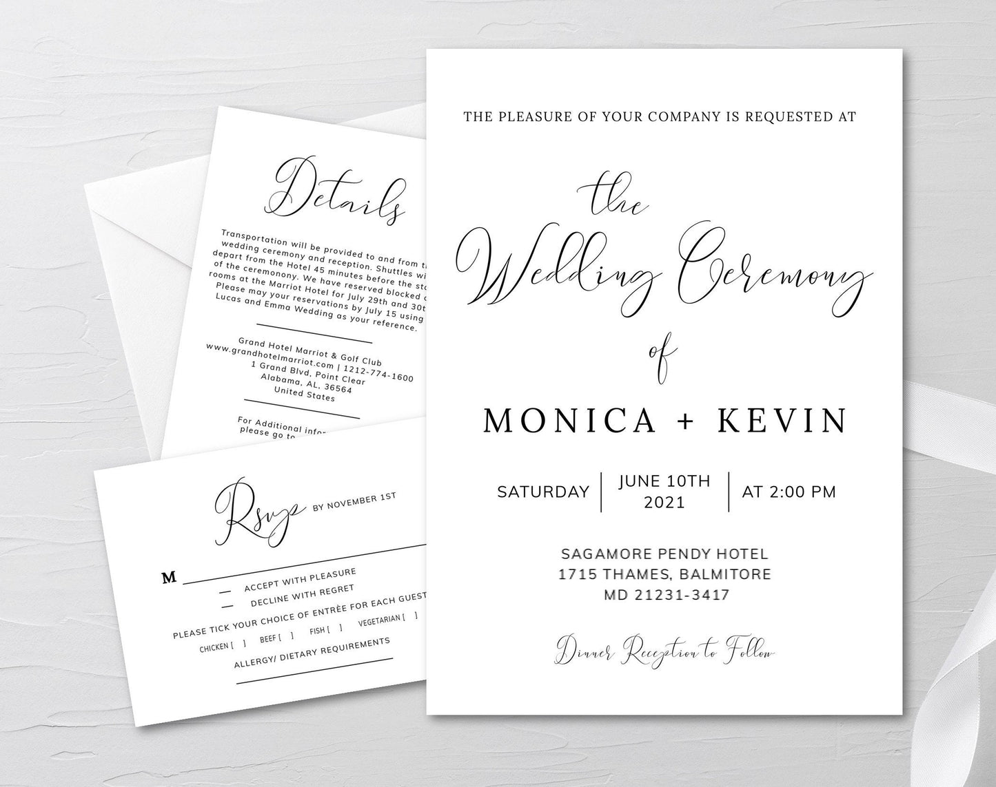 Wedding Invitation Suite