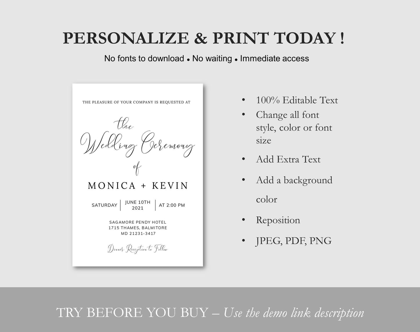 Wedding Invitation Suite