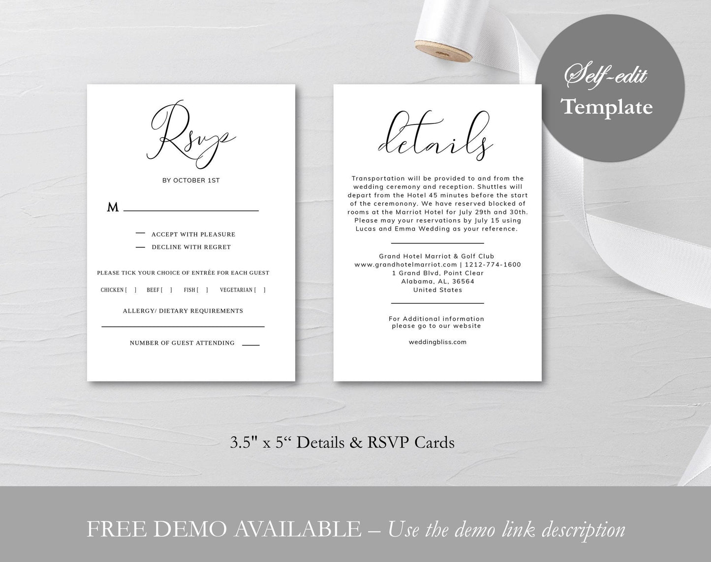 Printable Wedding Invitation