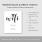 WIFI Password Be Our Guest Sign - Digital Doc Inc