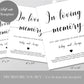 In Loving Memory Sign Template - Digital Doc Inc