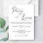 Printable Wedding Invitation