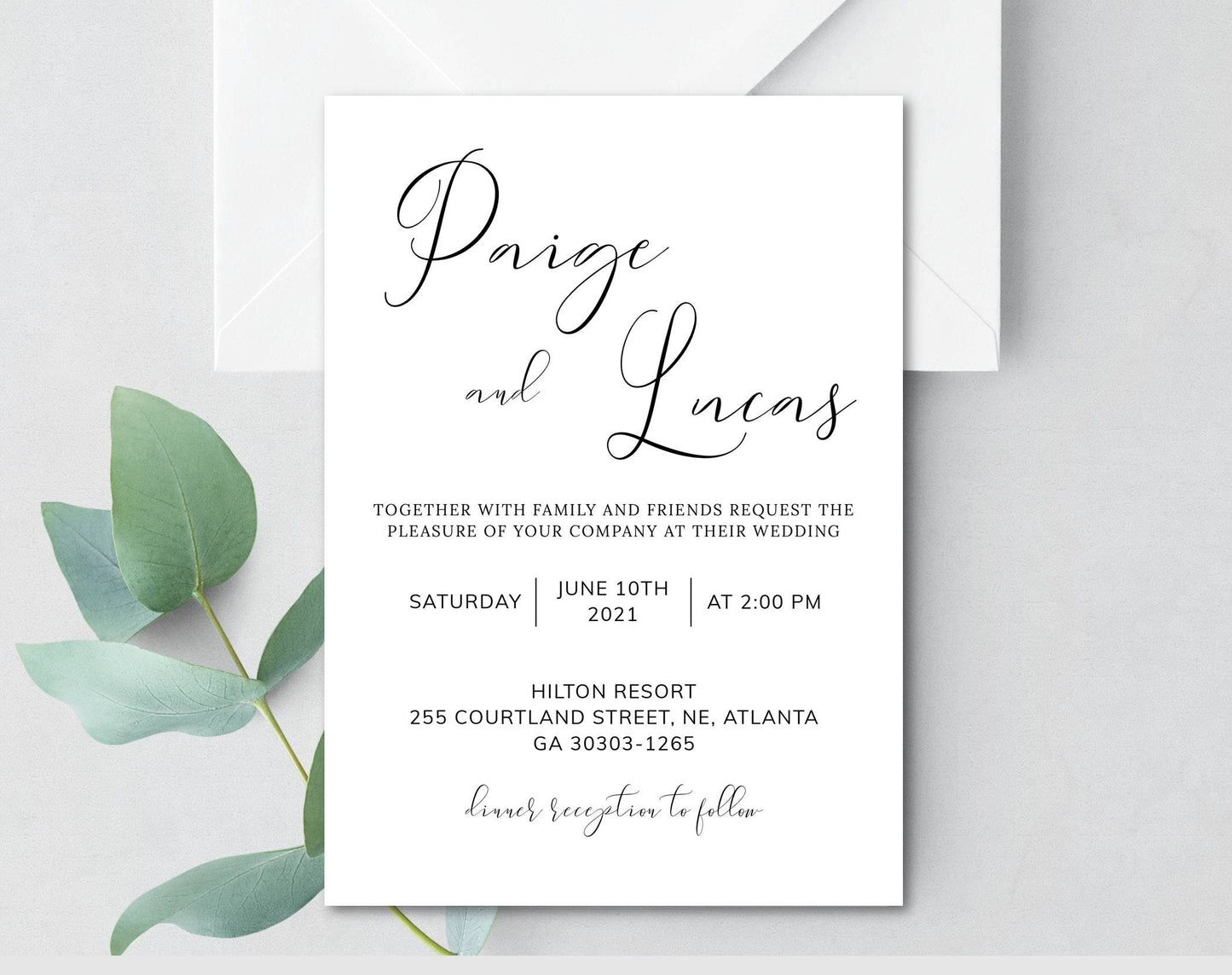 Printable Wedding Invitation