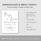 Printable Wedding Invitation