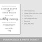 Wedding Invite and RSVP Card