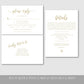 Gold Wedding Invitation Template - Digital Doc Inc
