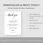 Bridal Shower Thank You Cards - Digital Doc Inc