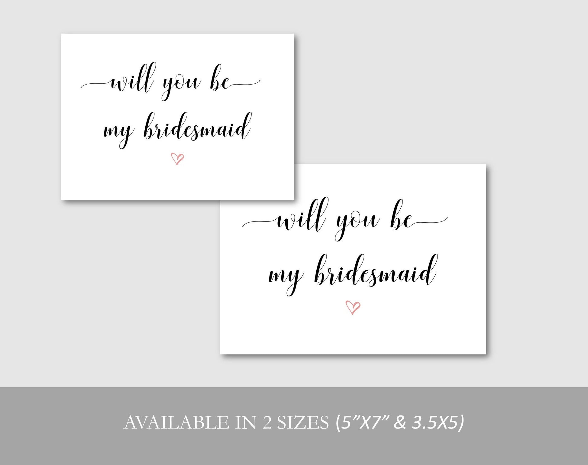 Will You Me My Bridesmaid Template - Digital Doc Inc