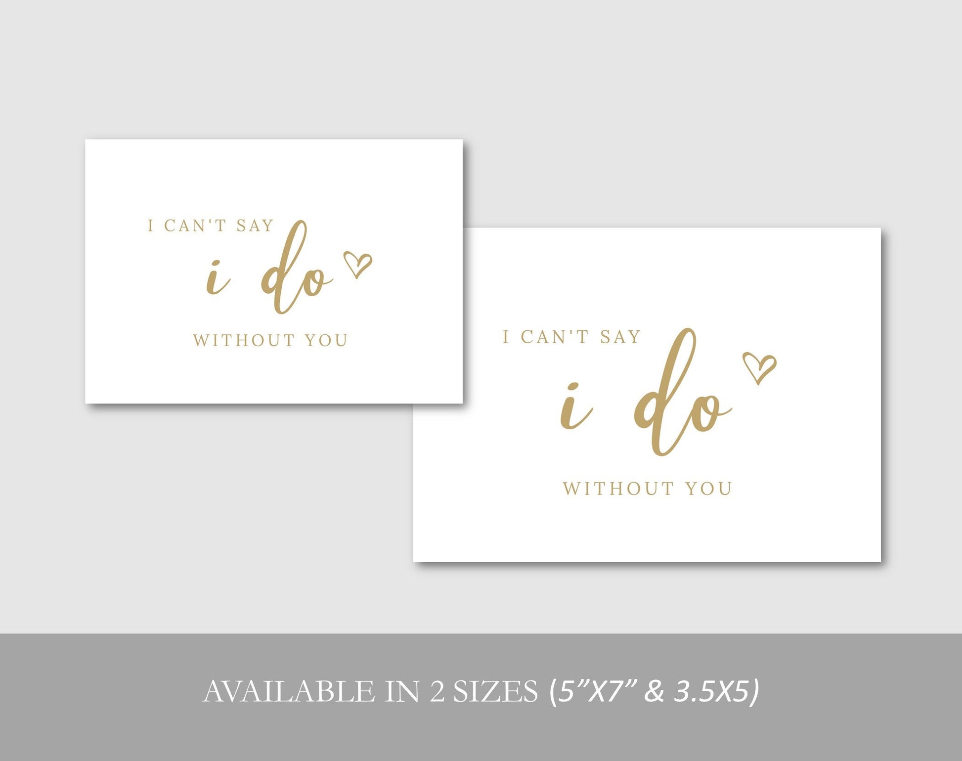 I can’t say I do without you card - Digital Doc Inc