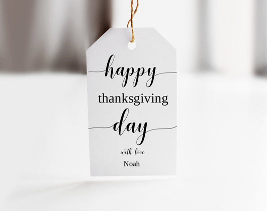 Thanksgiving Day Gift Tag