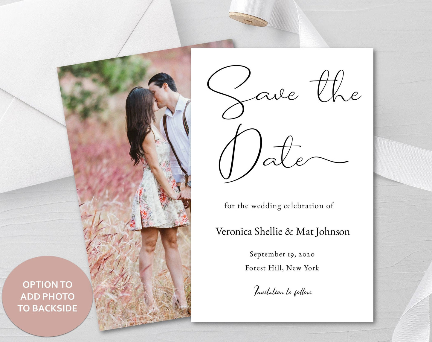 Save The Date Wedding Announcement