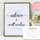 Advice For The Happy Couple Printable