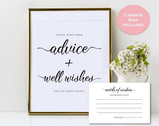 Advice For The Happy Couple Printable