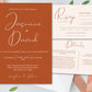 Terracotta Wedding Invitation