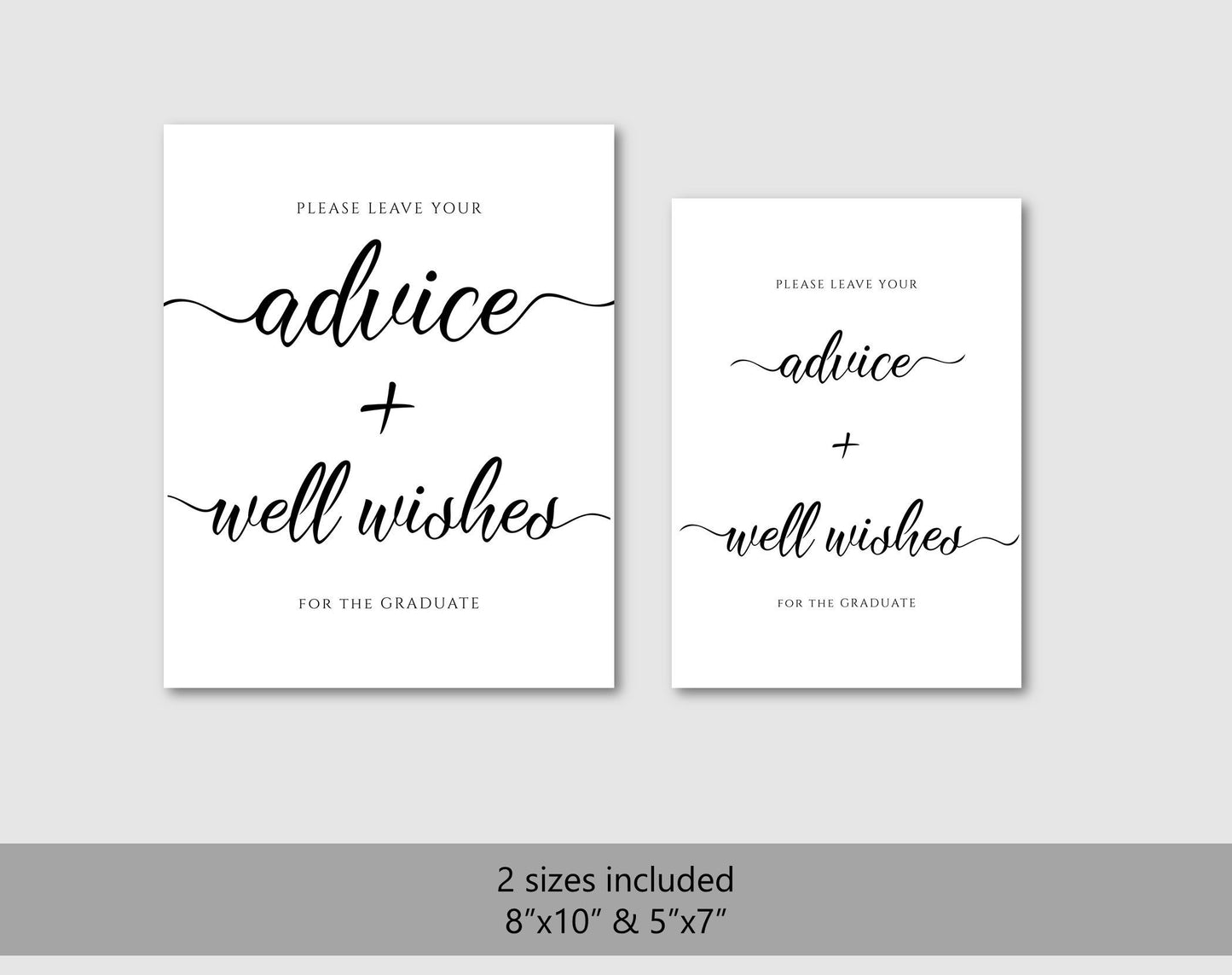 Graduation Advice Printable Sign