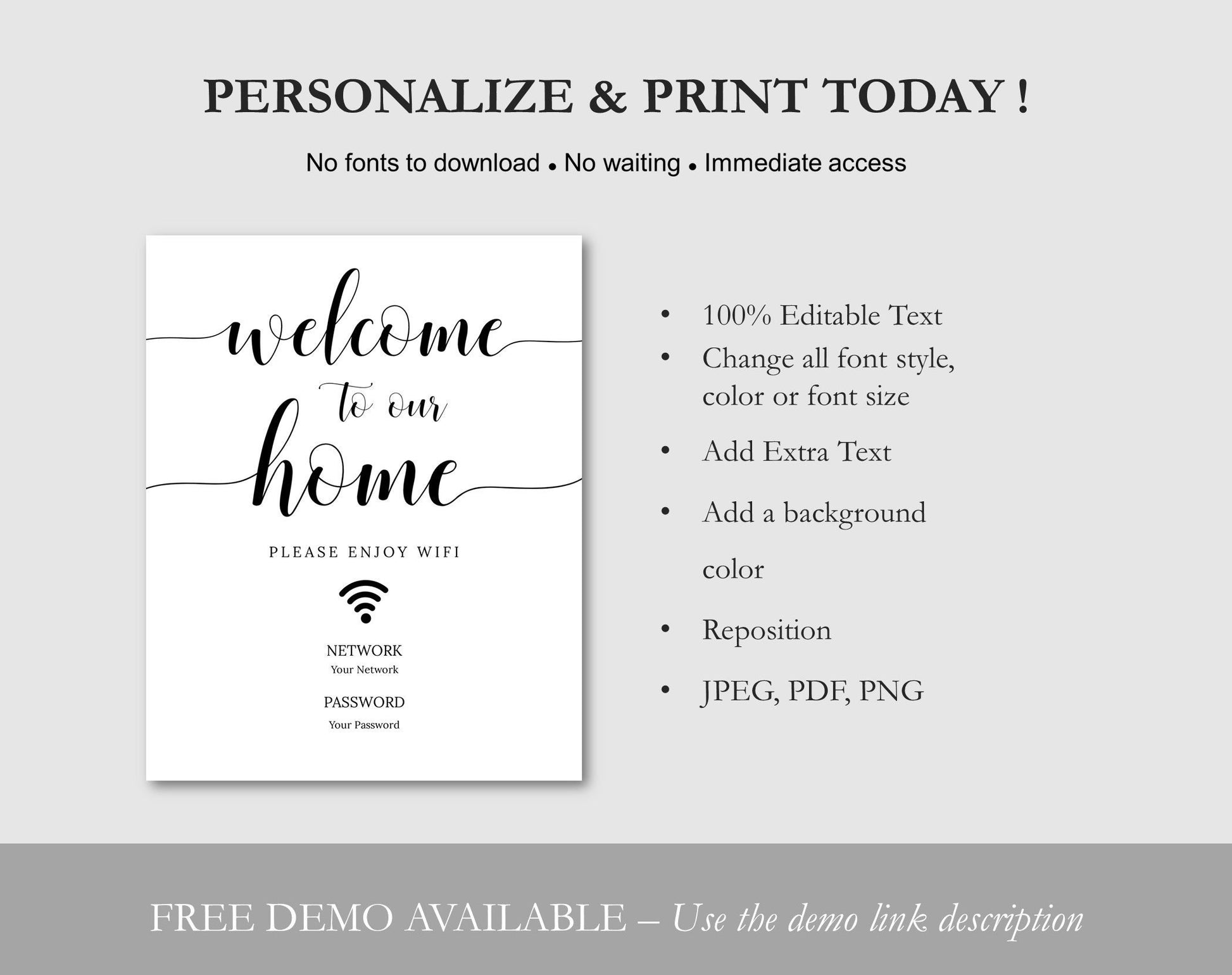 WIFI Password Sign, Airbnb Guest Sign – Digital Doc Inc wifi-password-sign-airbnb-guest-sign-digital-doc-inc