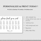 Wedding Seating Chart Template - Digital Doc Inc