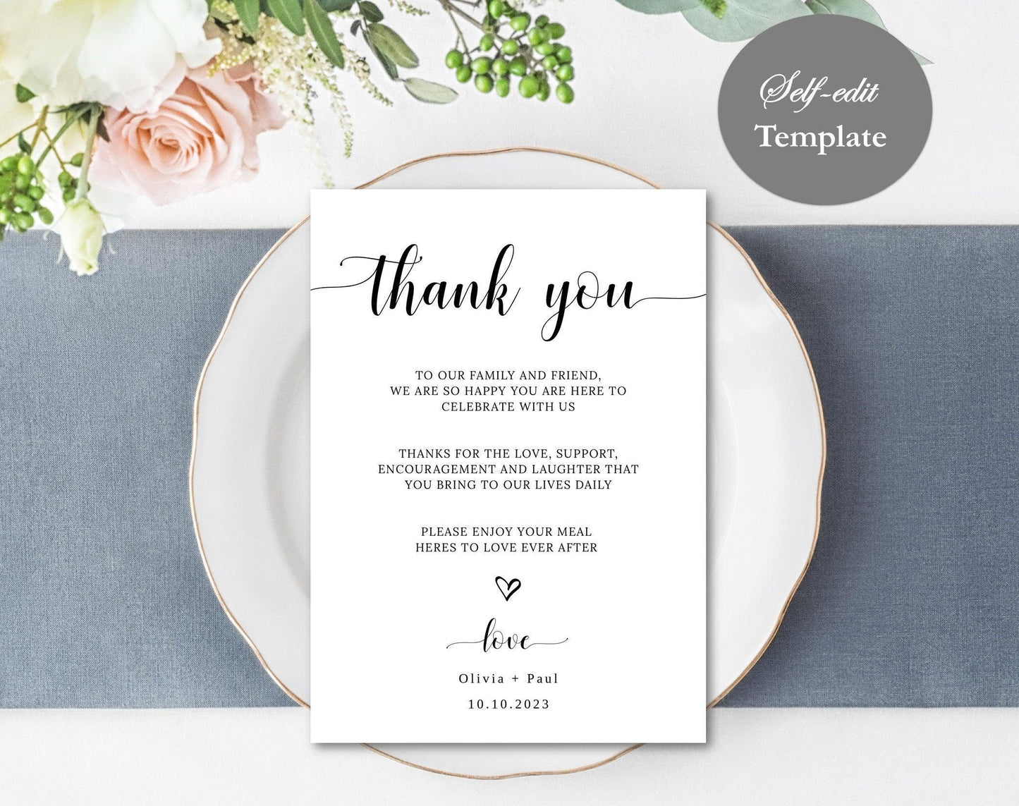 Graduation Thank You Card Template - Digital Doc Inc