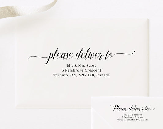 Wedding Envelope Address