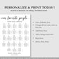 Alphabetical Seating Chart Template
