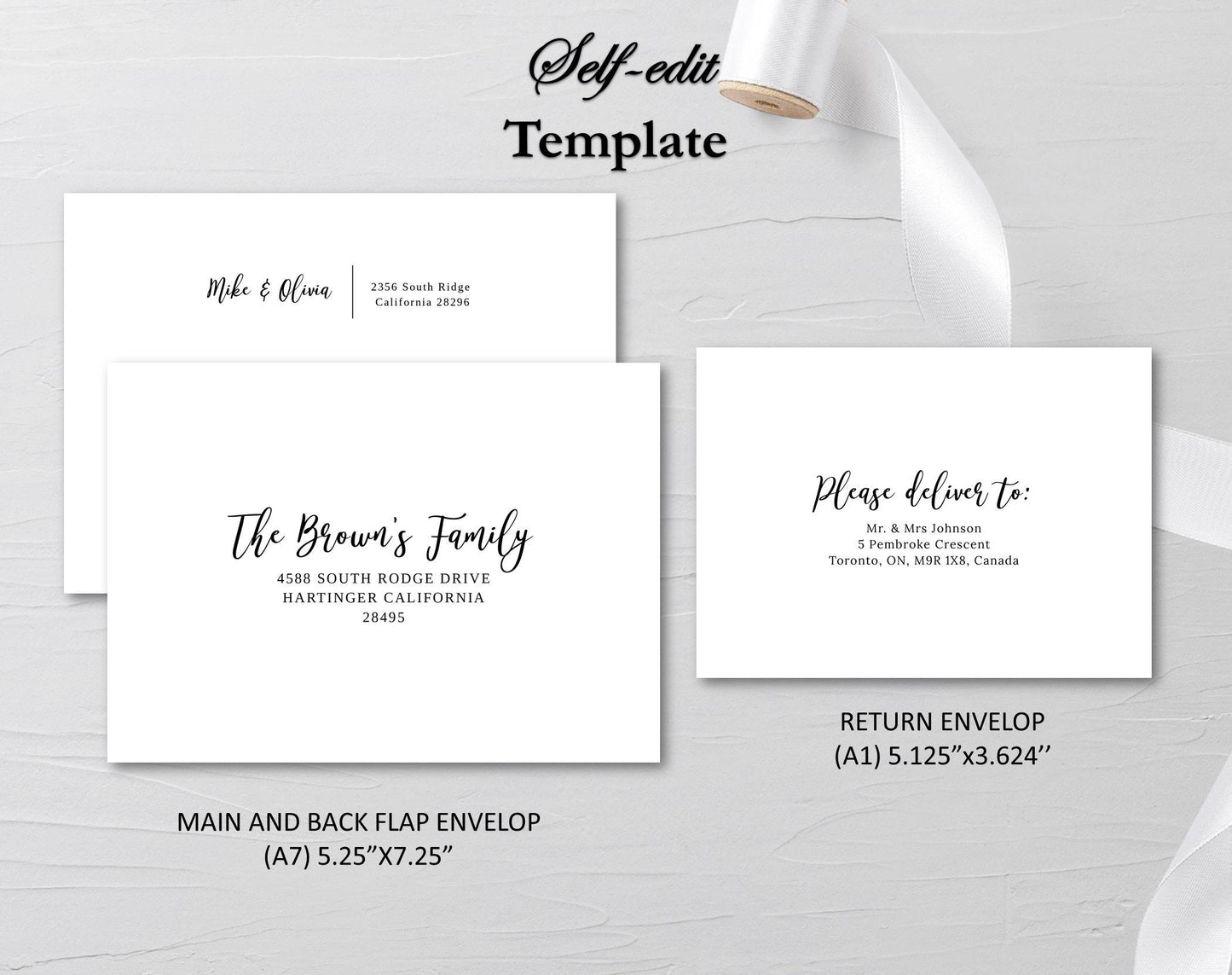 Envelope Template With Return Address