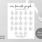 Alphabetical Seating Chart Template