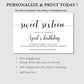 Sweet 16 Birthday Invitation Template - Digital Doc Inc