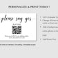 QR Code Response Card