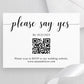 QR Code Response Card
