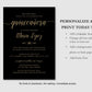 Quinceañera Birthday Invitation