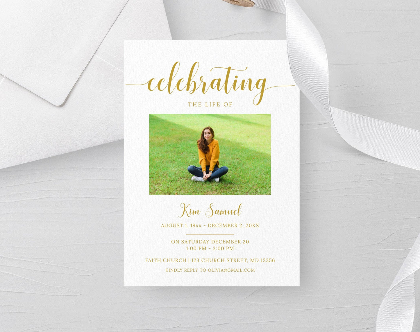 Funeral Invitation Template