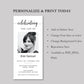 Celebration of Life Invitation - Digital Doc Inc
