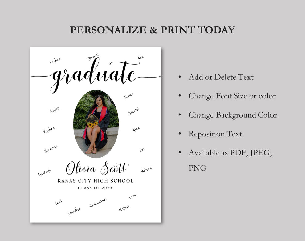 Graduation Signature Board – Digital Doc Inc