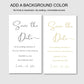Wedding Save the Date Evite Editable - Digital Doc Inc