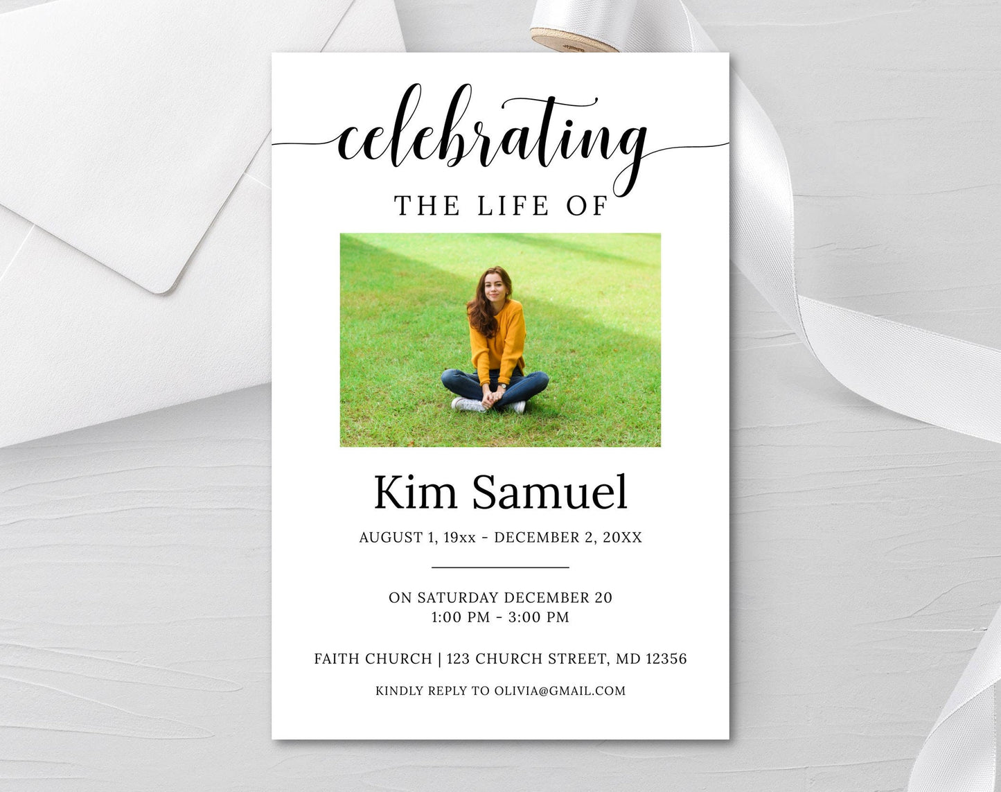 Funeral Invitation Template