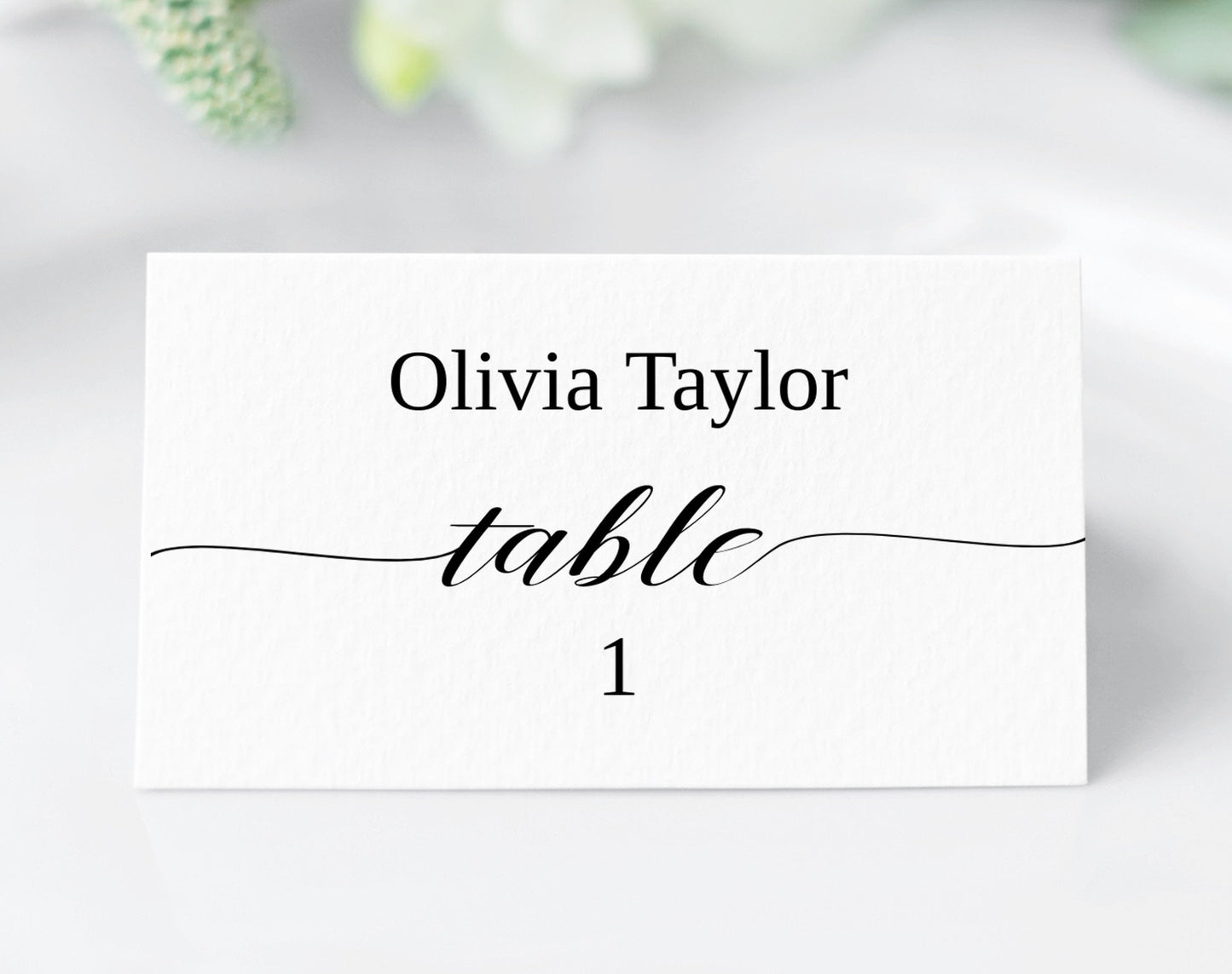 Elegant Wedding Place Cards Template - Digital Doc Inc