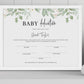Baby Dedication Certificate Design Template - Digital Doc Inc