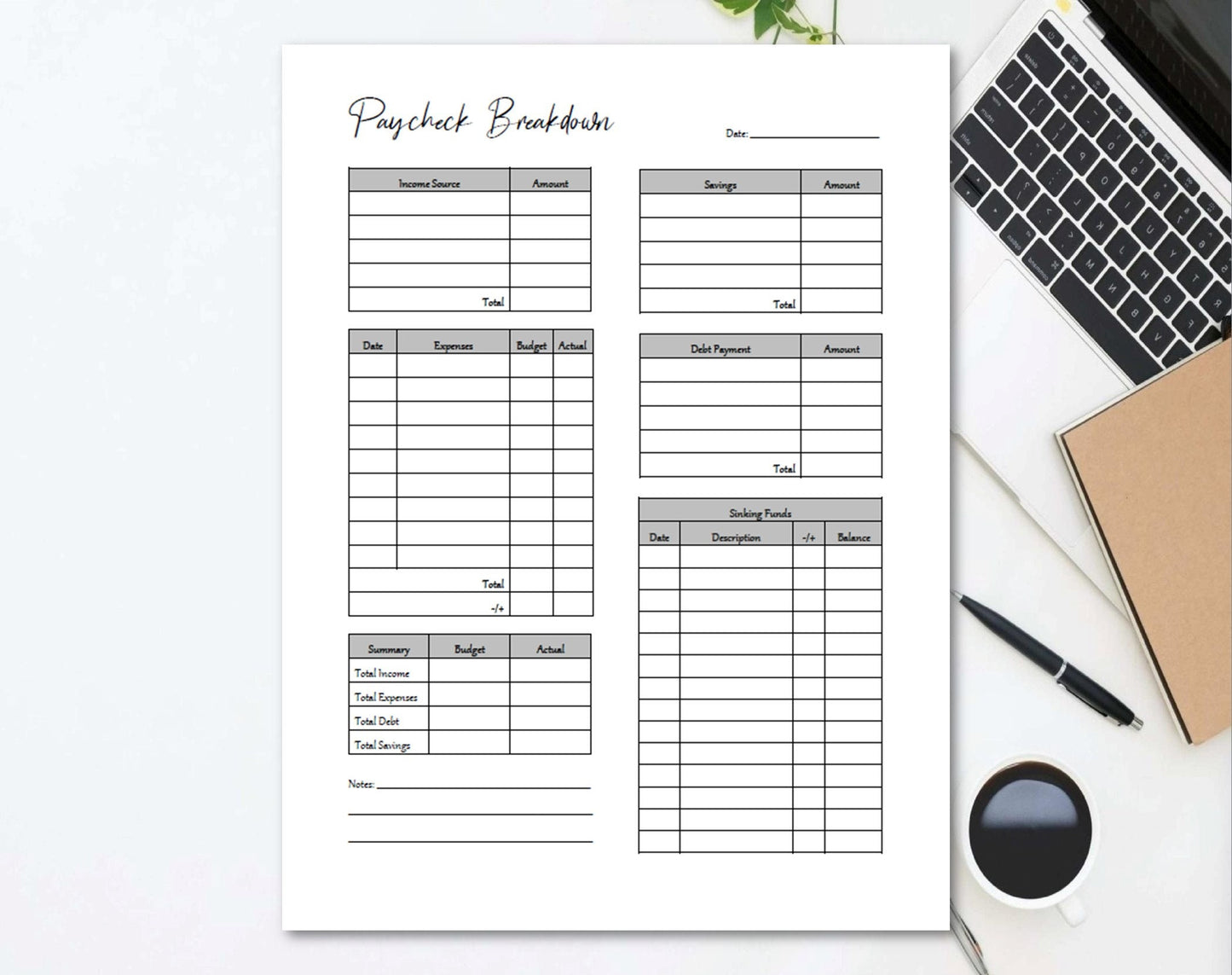 Paycheck Budget Planner