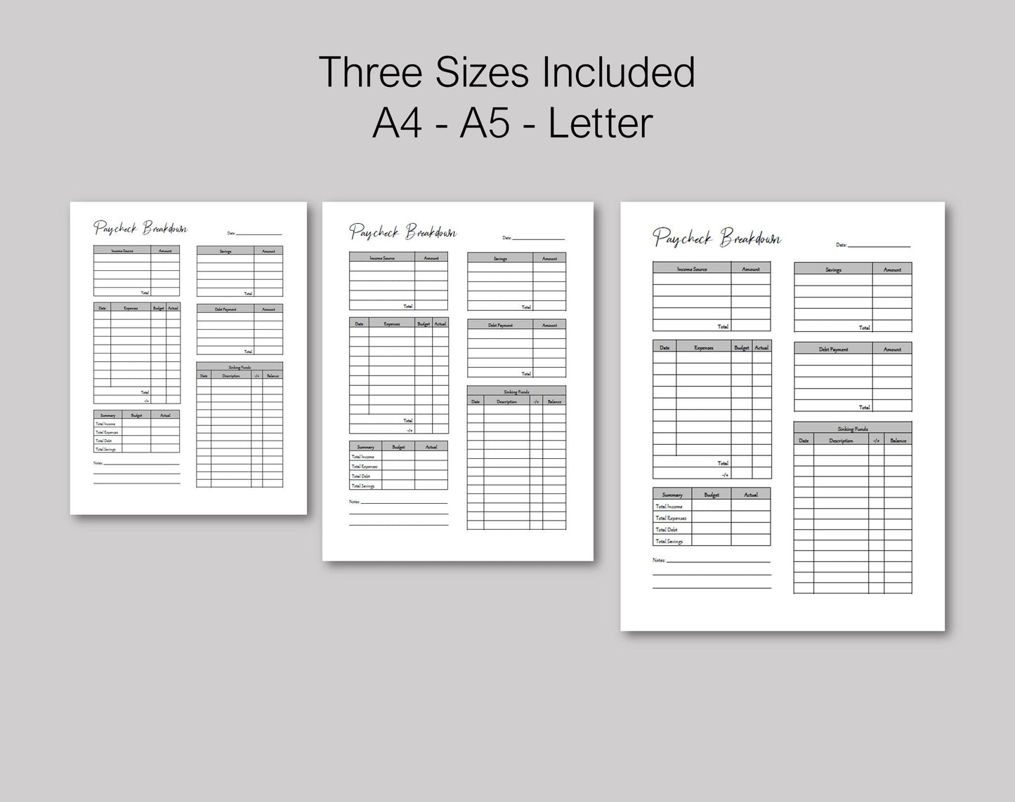 Paycheck Budget Planner