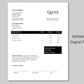 Quote Estimate Template