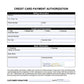 Credit Card Authorization Form