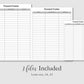 Printable Password Tracker