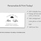 Graduation Name Card Template - Digital Doc Inc